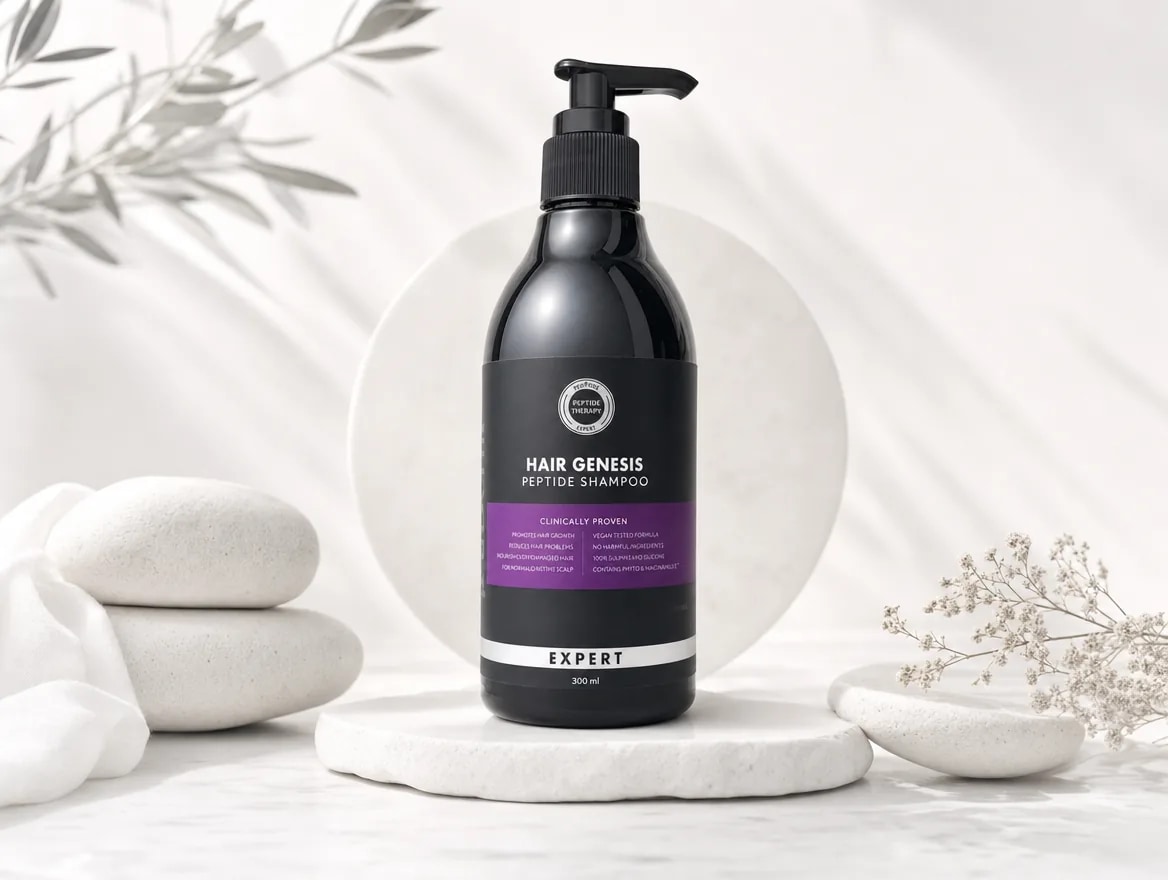 Peptide Shampoo: Schritt 1 · Peptid-Shampoo